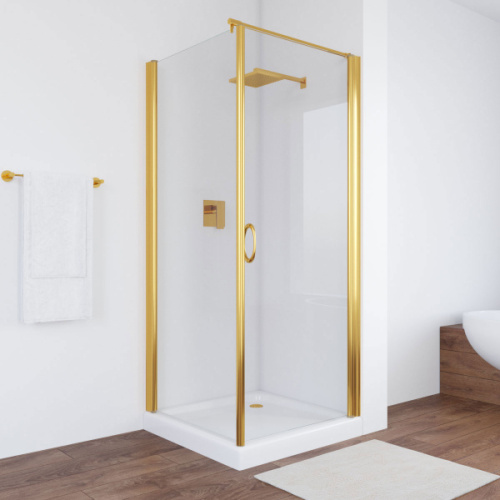 Душевой уголок стекло прозрачное Vegas-glass EP-Fis 90х80 01 R, распашные - фото 7