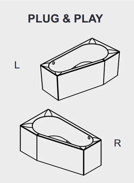 Ванна акриловая Riho Delta 160х80 см левая, без гидромассажа, недорогие, с ручками, большие - фото 5