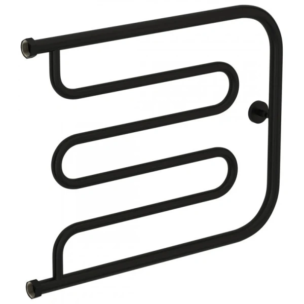 Полотенцесушитель водяной Сунержа Лира+ 65х50 см черный матовый - фото 1