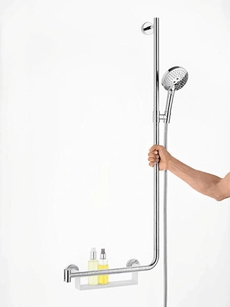 Душевой гарнитур Hansgrohe Raindance Select S 2632 со съемной полочкой - фото 3