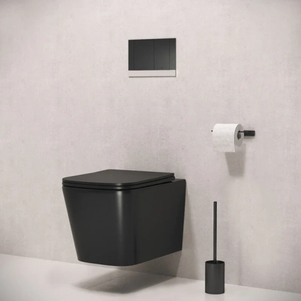 Клавиша смыва IDDIS Unifix черная - фото 4