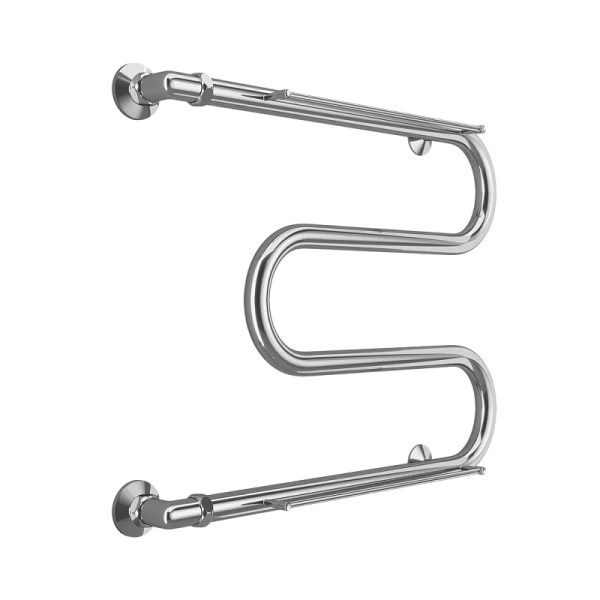 Полотенцесушитель водяной Terminus М-образный 50х60 см с полкой - фото 3