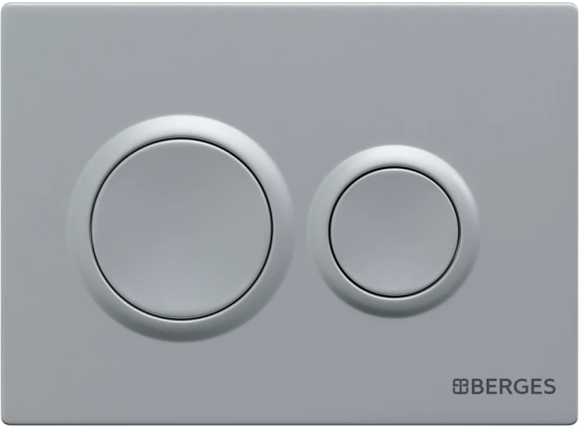 Инсталляция для унитаза BERGES Novum кнопка матовый хром, с механическим сливом - фото 6