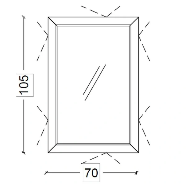 Зеркало с подсветкой Boheme Lucido 70 см капучино - фото 2