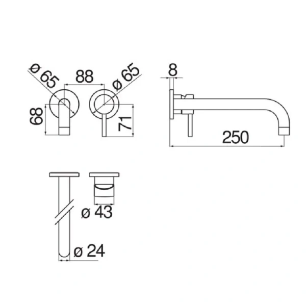 Смеситель для раковины Nobili Live LV00199/2 однорычажный - фото 3