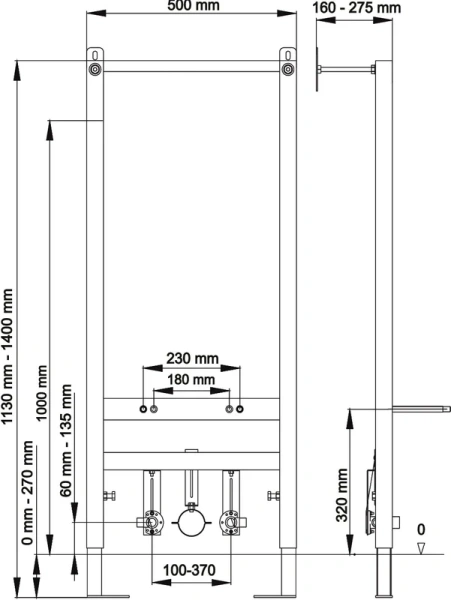 Инсталляция для биде Berges Аtom стальная, для биде index_1 - фото 6