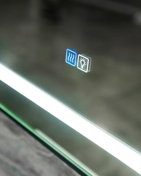 Зеркало с подсветкой BelBagno Kraft 100 см с подогревом сатин, другие - фото 7