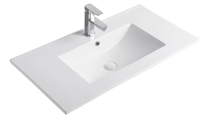 Раковина GID Integrado 9090e 91 см белая - фото 1