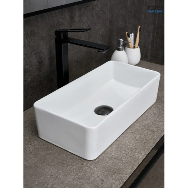 Раковина GID Geometrico N1104 46 см белая, 45 см - фото 6