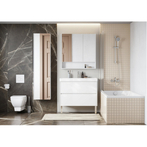 Шкаф-пенал подвесной Акватон Сканди 40 см белый, 40 см - фото 3