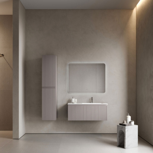 Тумба под раковину подвесная Sancos Snob R 1.0 100 см правая doha soft - фото 2