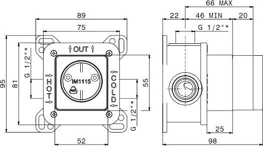 Внутренняя часть смесителя Kerama Marazzi - фото 2