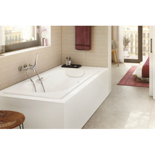 2334G0000 ванна MALIBU с отверстиями под ручки /160х70/ (бел), чугунные - фото 2