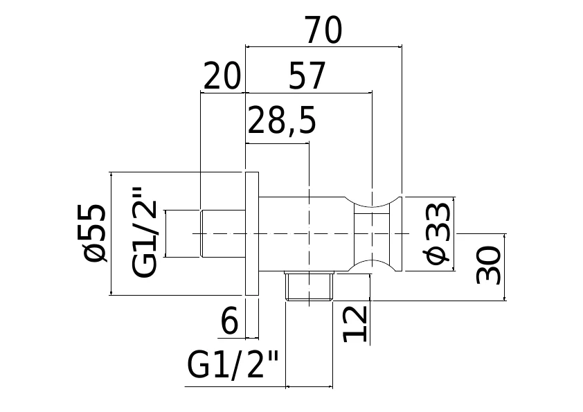 Шланговое подключение Paffoni ZSUP031 с держателем - фото 2
