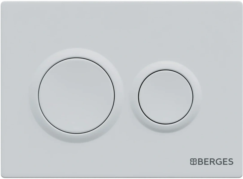 Инсталляция для унитаза BERGES Novum кнопка белая Soft Touch, с механическим сливом - фото 6