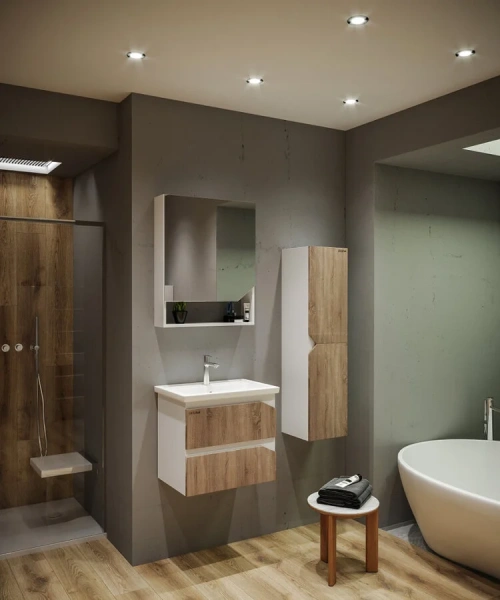 Зеркальный шкаф Grossman Инлайн 60 см белый, навесные - фото 5