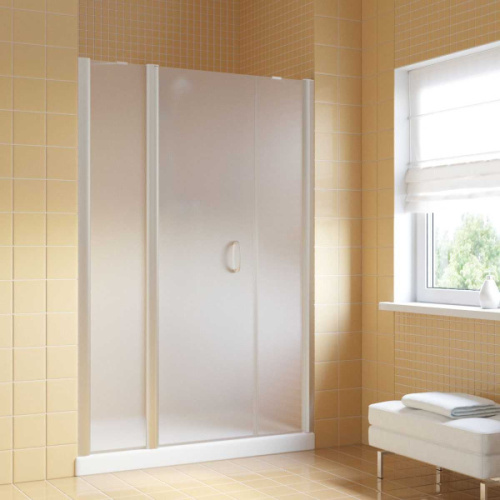 Душевая дверь стекло сатин Vegas-glass EP-2F 145 10 R, хром, бронза, золото, белые, другие - фото 3