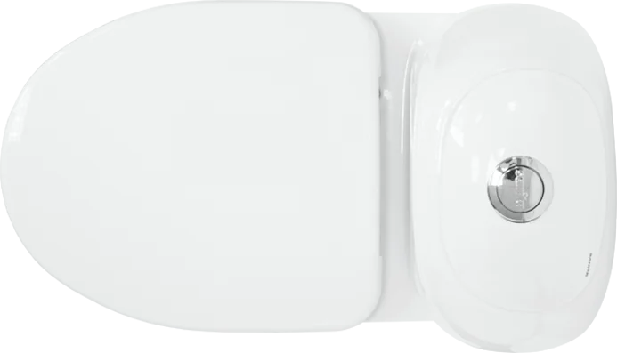 Унитаз компакт Sanita Виктория белый, с косым выпуском - фото 7