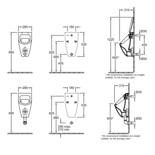 Писсуар Villeroy&Boch Subway 7513 - фото 3