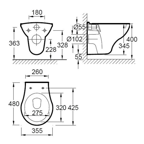 Унитаз подвесной Jacob Delafon Odeon Patio - фото 2