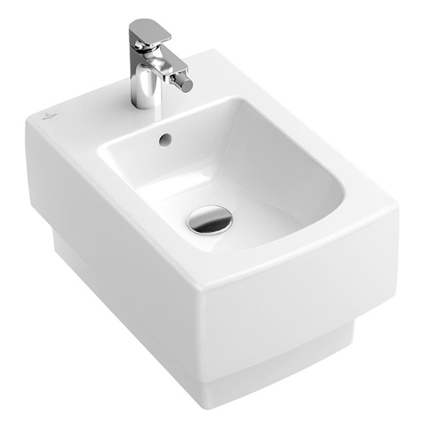 Биде подвесное Villeroy & Boch Memento в цвете альпийский белый New Glory Platinum CeramicPlus - фото 3