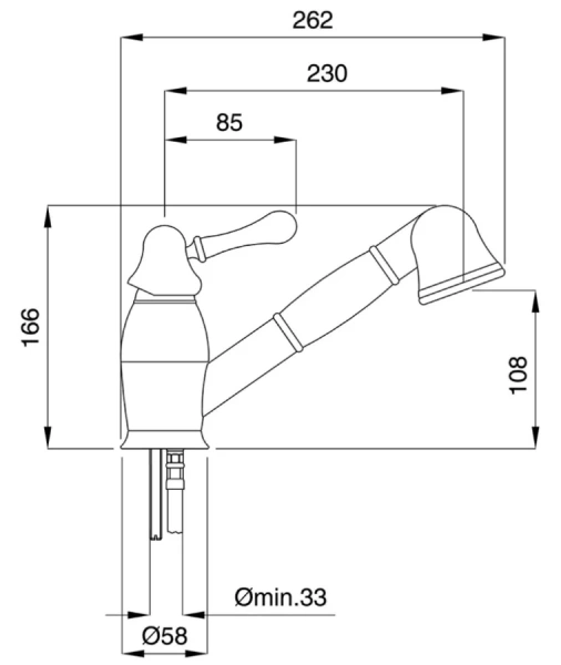 Смеситель для кухни Migliore Maya 18 с выдвижной лейкой - фото 4