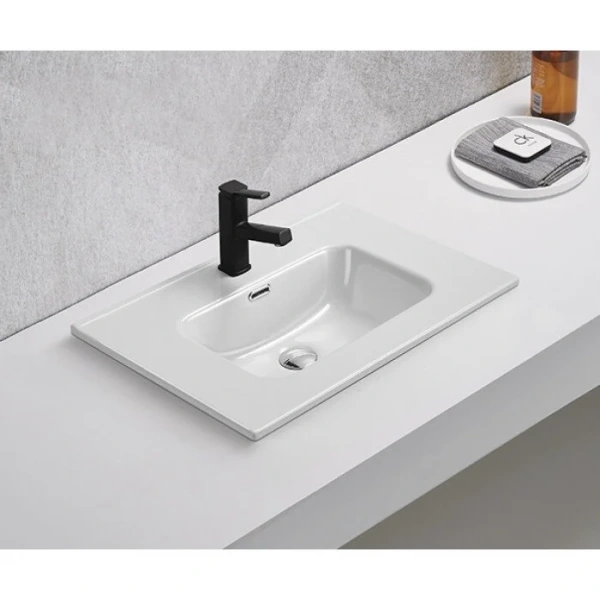 Раковина GID Integrado Bm9080s 81 см черная - фото 3