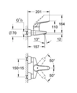 Смеситель для раковины Grohe Euroeco Special 32776000 - фото 2
