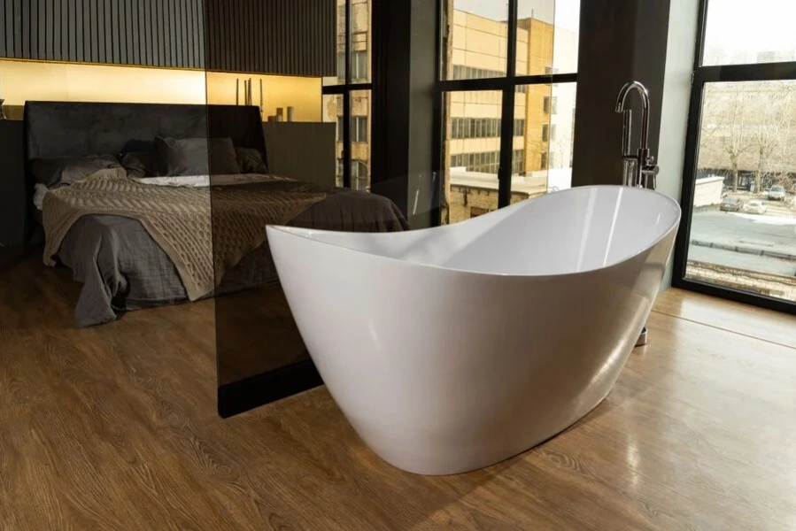 Ванна Marmo Bagno Верона, MB-VR170x80, 170 х 80 см, искусственный камень, белая - фото 1