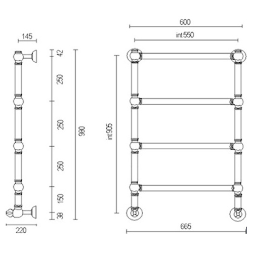 Полотенцесушитель водяной Margaroli Armonia 9-442 - фото 3