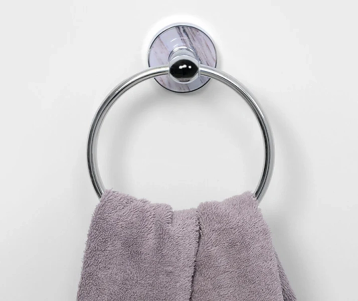 Полотенцедержатель WasserKRAFT Aland хром/горный мрамор - фото 4