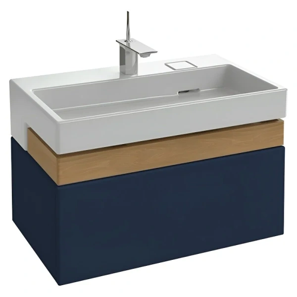 Тумба под раковину подвесная Jacob Delafon Terrace 80 см синий бархат - фото 1