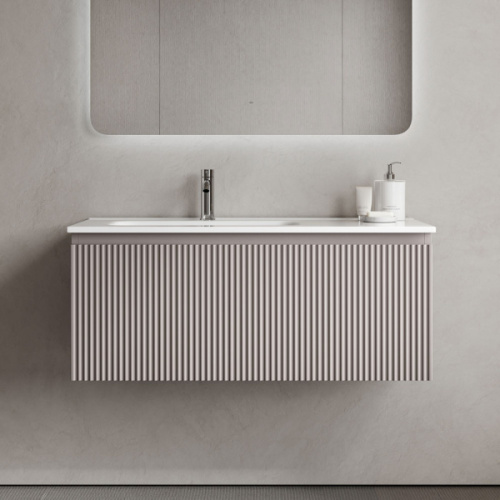 Тумба под раковину подвесная Sancos Snob R 1.0 100 см левая doha soft - фото 3