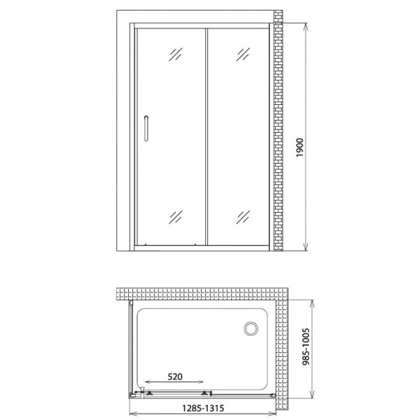 Душевой уголок Gemy Victoria 130 - фото 2