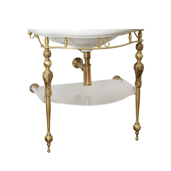 Консоль для раковины Migliore Bella золото - фото 4