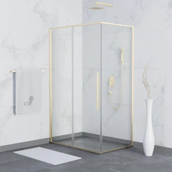 Душевой уголок RGW Stilvoll SV-42G 100x80 см профиль золото Brush - фото 2