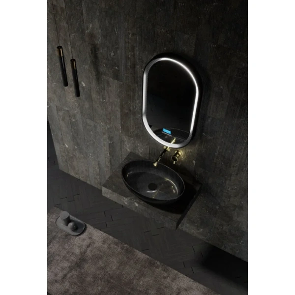 Раковина Abber Karbon 60 см накладная - фото 4