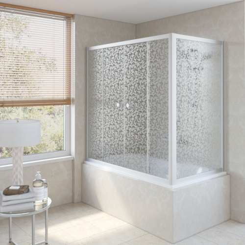 Душевая шторка на ванную стекло фея Vegas-glass Z2V+ZVF 170х70 R03, раздвижные - фото 4