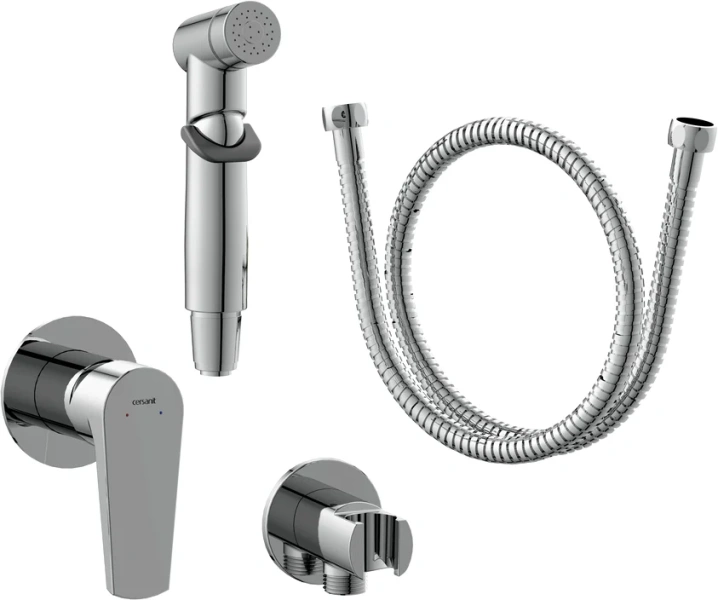 Гигиенический душ со смесителем Cersanit Moduo хром, в наличии - фото 7