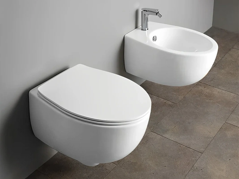 Крышка-сидение с микролифтом Simas Bormio белая - фото 2