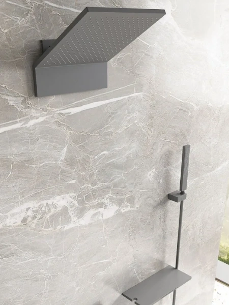 Душевой комплект Vincea Futura вороненая сталь, современные, hi-tech - фото 4