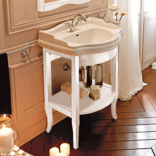 Раковина консоль Kerasan Retro 10460 69 см напольная, из санфарфора - фото 6