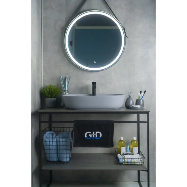 Раковина GID Lago Gm1346 61 см серая, 60 см - фото 6