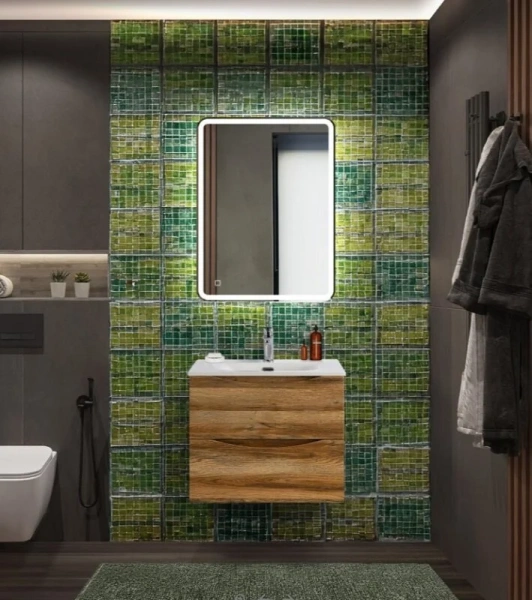Тумба под раковину подвесная BelBagno Marino-Cer-N 60 см Rovere Bianco - фото 3