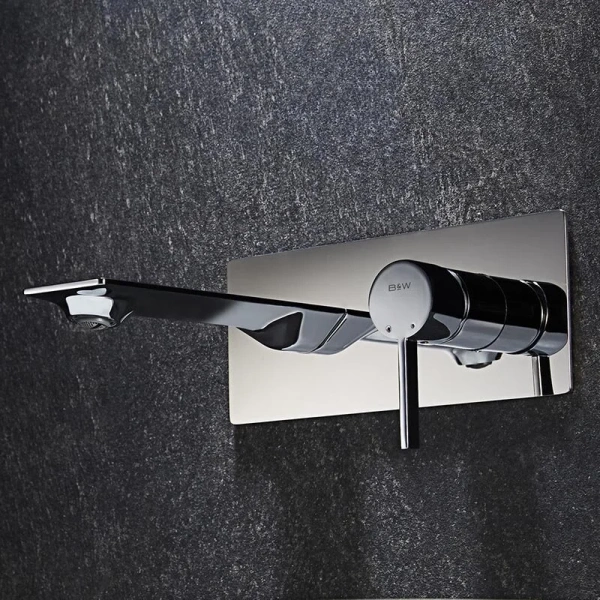 Смеситель для раковины Black&White Universe хром, скрытого монтажа, встраиваемые в стену - фото 6