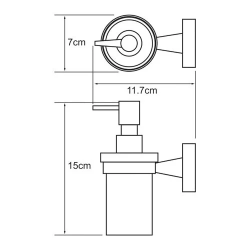 Дозатор для мыла WasserKRAFT Isen хром - фото 3