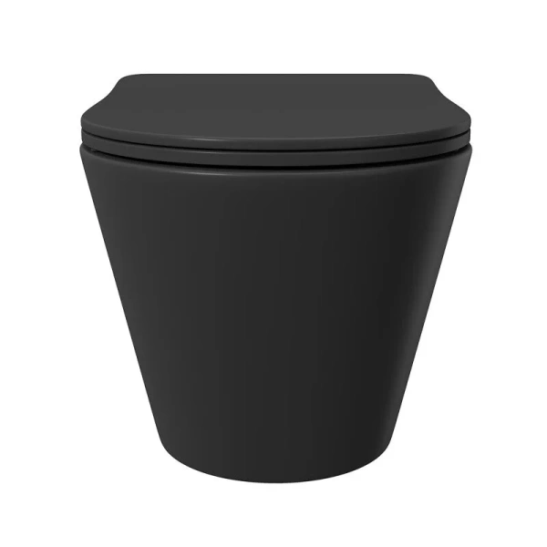 Унитаз подвесной Aqueduto CONE черный матовый, черные - фото 6