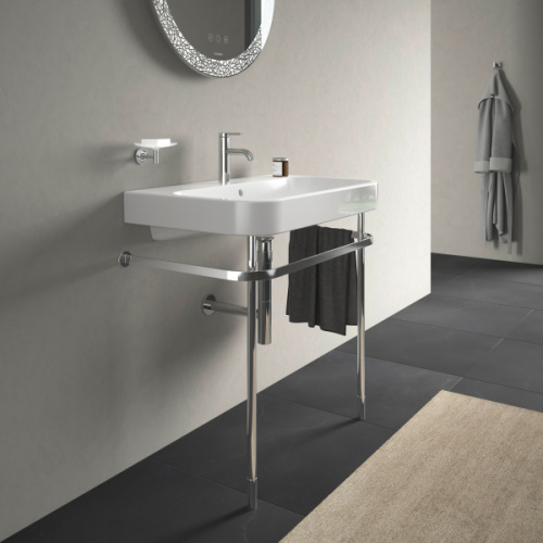 Раковина консоль Duravit Happy D.2 2318800000 с полотенцедержателем - фото 2