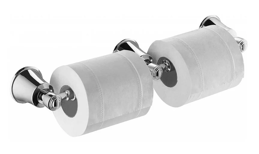 Бумагодержатель Cezares Liberty двойной, хром - фото 1