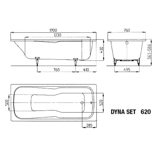 Ванна без специальных покрытий Kaldewei Ambiente, глубокие - фото 3
